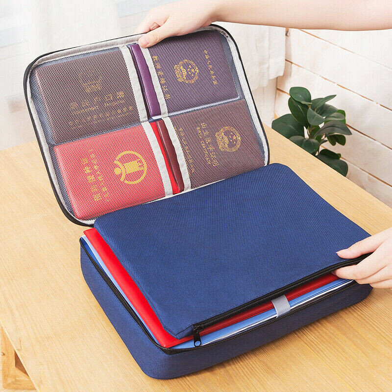 Bolsa de oficina multifunción con contraseña maletines multiusos tela Oxford bolsa de documentos A4 bolsa de negocios impermeable bolsa de viaje