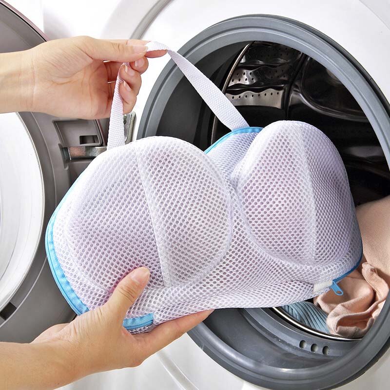 1Pcs Brand New Hot Selling Popular Wash Bag Zipper Mesh Case Protective Wash Bags Bra Lingerie Laundry Bag Washing Machine