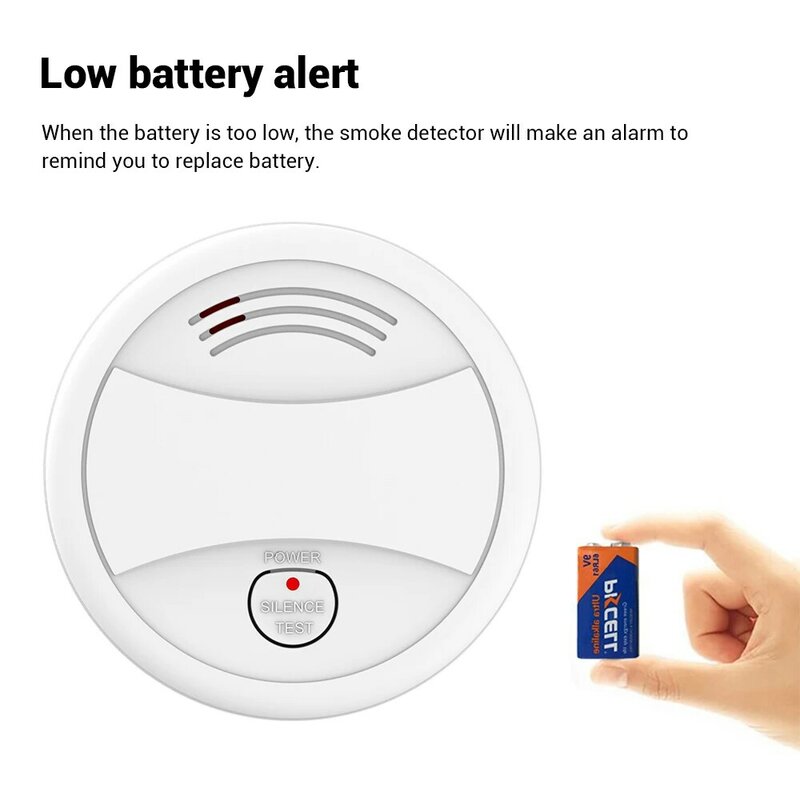 Cpvan 6 pçs wi fi sensor de fumaça tuya vida inteligente app eletrônico sem fio detector fumaça alarme segurança para casa