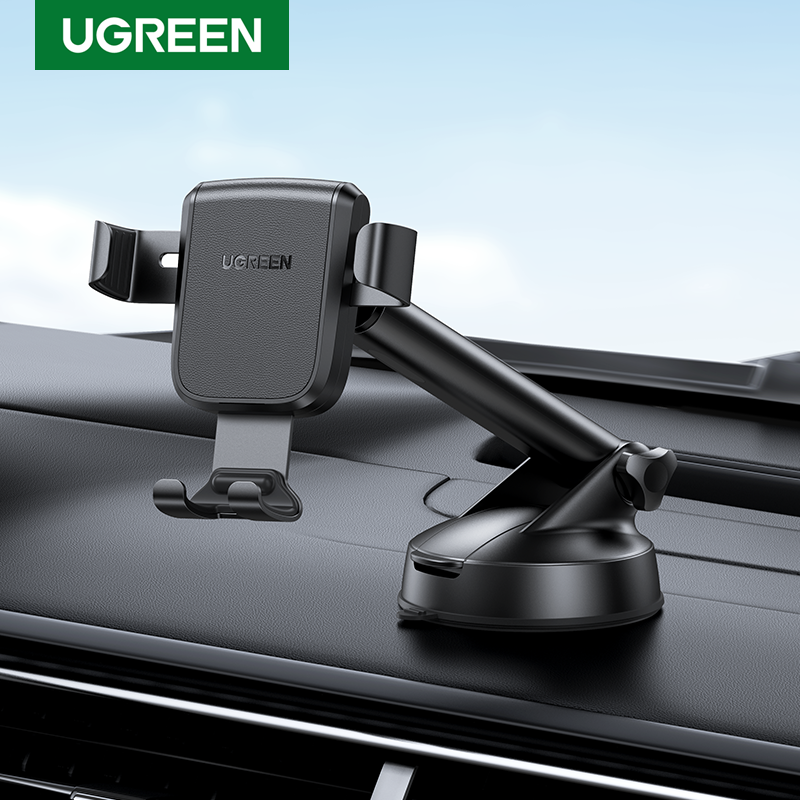 UGREEN Car Holder Stand untuk Ponsel Gravity Phone Stand Support Holder untuk iPhone 13 12 Pro Xiaomi Car Suction Cup Holder