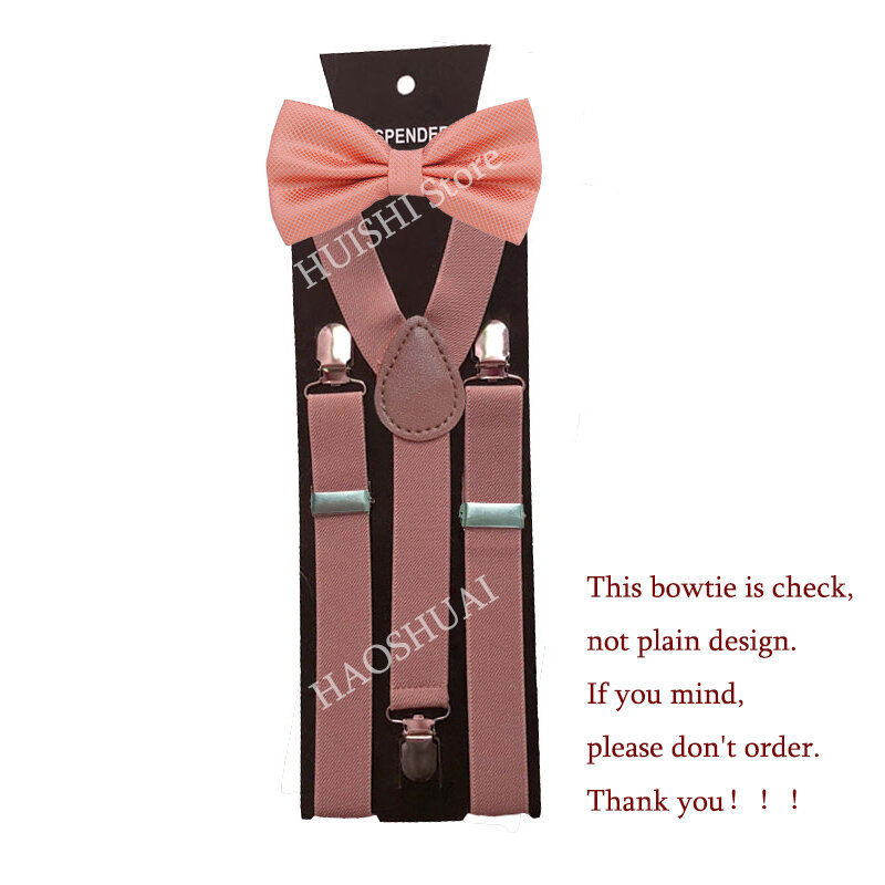 HUISHI – ensemble de bretelles avec nœud papillon pour homme et femme, ajustable, noir, accessoires pour Banquet et mariage