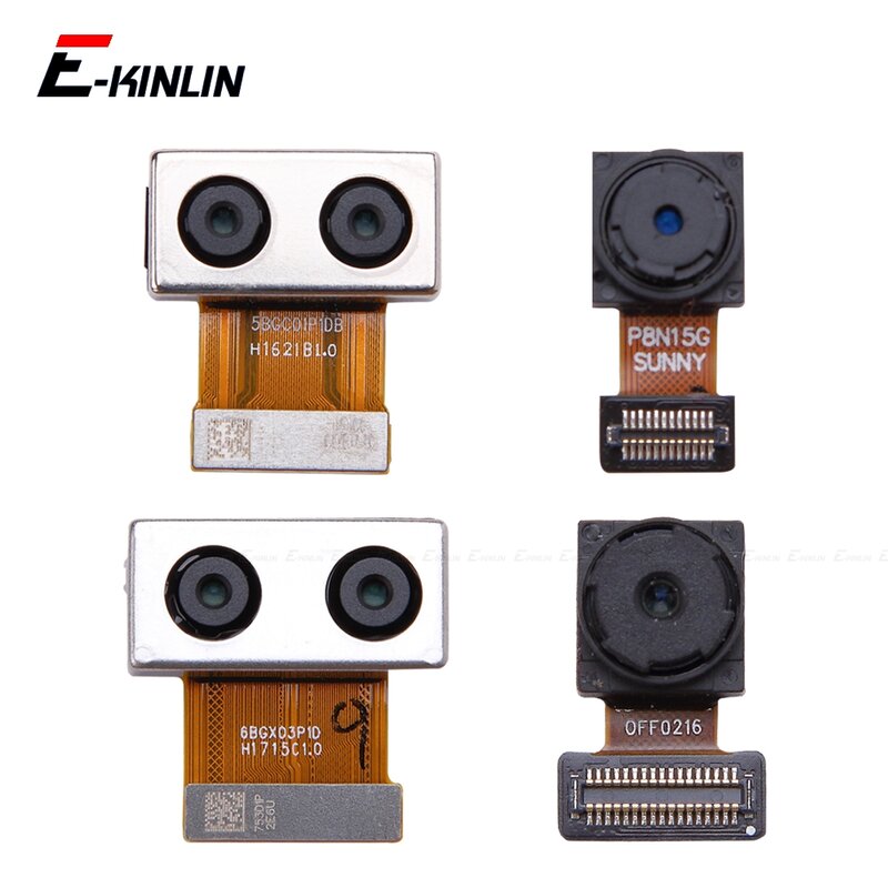 Caméra à selfie frontale et principale arrière pour Huawei, pièces de réparation de câble flexible, ruban technique, P10, P9 Plus Lite, Mini, Big, Small