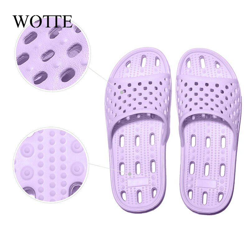 Claquettes antidérapantes pour femmes, pantoufles d'intérieur, chaussures plates d'été, tongs de bain, pantoufles de maison, pantoufles confortables