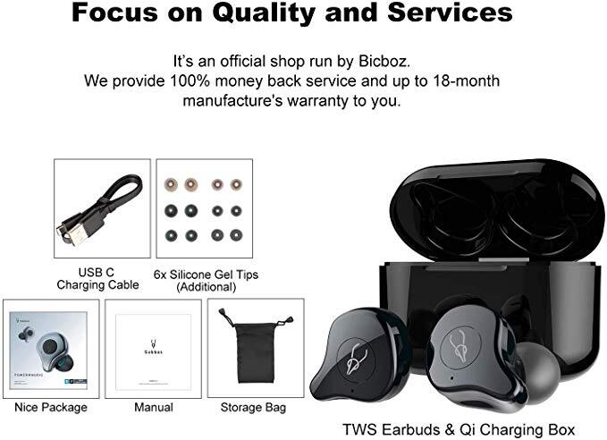 Auriculares inalámbricos Sabbat E12 Ultra QCC3020 TWS Bluetooth 5,0, auriculares inalámbricos estéreo, auriculares estéreo HiFi deportivos, auriculares con reducción de ruido