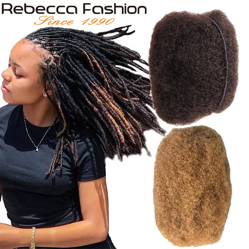 Модные монгольские волосы Реми Rebecca, афро кудрявые объемные человеческие волосы для плетения, 1 комплект 50 дюймов, натуральные волосы для плетения без Уточки