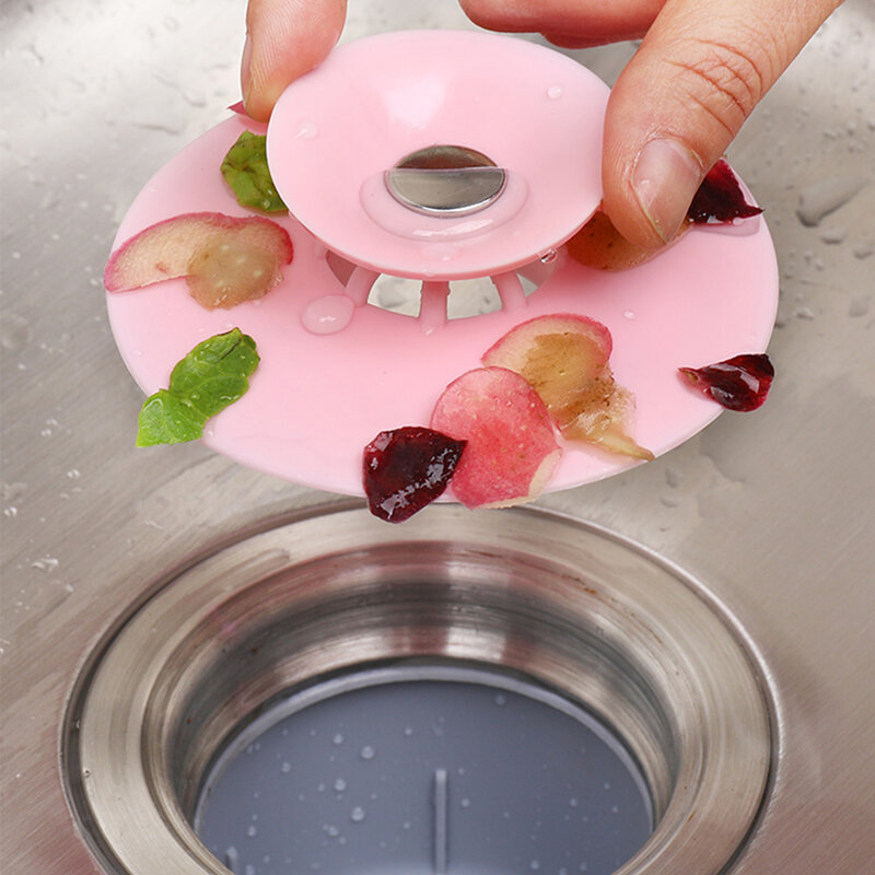 Colino in Silicone filtro per lavello filtro per bagno accessori per cucina gadget tipo di pressa filtri per lavandino in Silicone