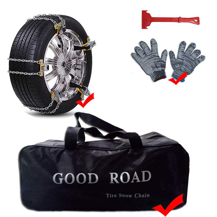 235-275 große Universal Außen Zubehör Auto Notfall Werkzeug Anti Slip Reifen Kette Schnee Ketten