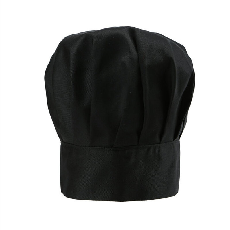1PC Chef Hat Baker Kitchen Cook ristoranti Catering berretto elastico uomo donna nero rosso Plain Cooker Hat