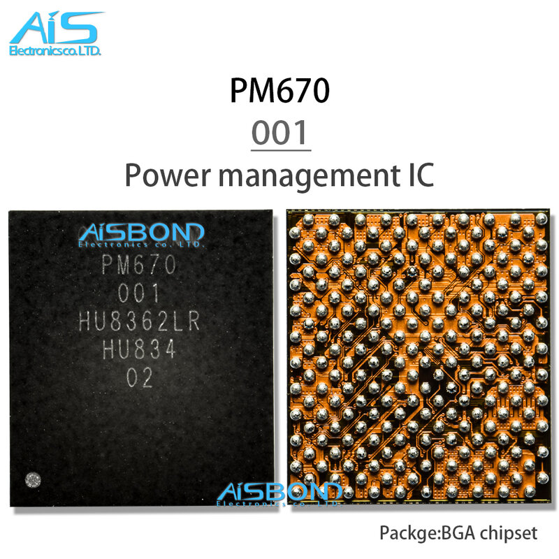 Uds nuevo original PM670 ic de administración de energía PM670 001 PM670A PM670L 000-01 potencia suministro chip ic PMIC