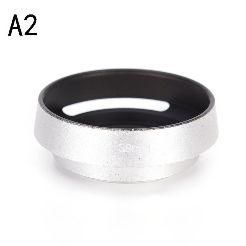 Black Metal Camera Lens Hood For FOR Leica Canon Nikon Lens 37 39 40.5 43 46 49 52 55 58 62 67 Mm