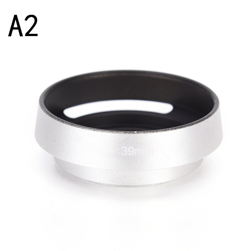 Black Metal Camera Zonnekap Voor Leica Canon Nikon Lens 37 39 40.5 43 46 49 52 55 58 62 67 Mm