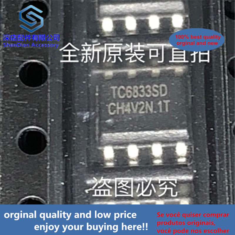 10 à 20 pièces, 100% d'origine et nouveau, meilleure qualité TC6833SD FM SOP8 TC6833 SOP