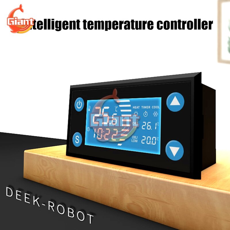 W1213 cyfrowy regulator temperatury AC 110V 220V czujnik NTC wyświetlacz LED termostat do akwarium wspinaczka Pet Bird inkubator