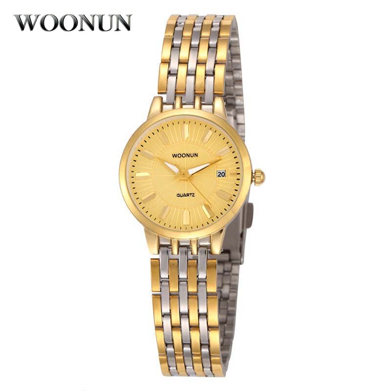 Женские повседневные ультратонкие часы WOONUN, роскошные женские часы, полностью Стальные кварцевые наручные часы для женщин, высококачественные часы с датой