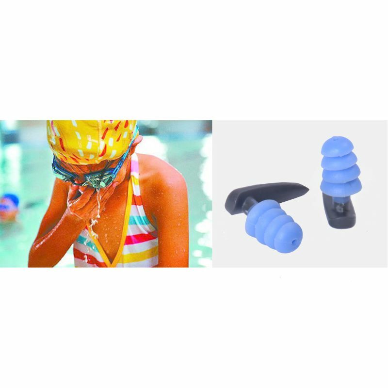 Беруши для плавания из мягкого силикона, удобные, водонепроницаемые, с шумоподавлением, многоразовые, Защита слуха, чехол для хранения