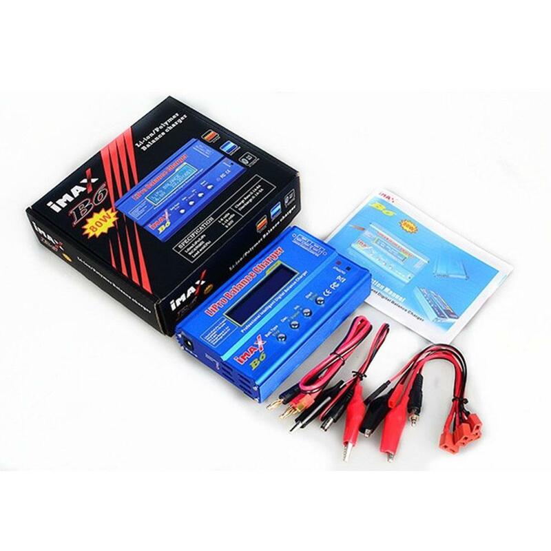 ALLOET iMAX B6 80W 6A Battery Charger Lipo NiMh Li-ion Ni-Cd LCD Digital RC Balance Charger Discharger For RC Helicopter Battery