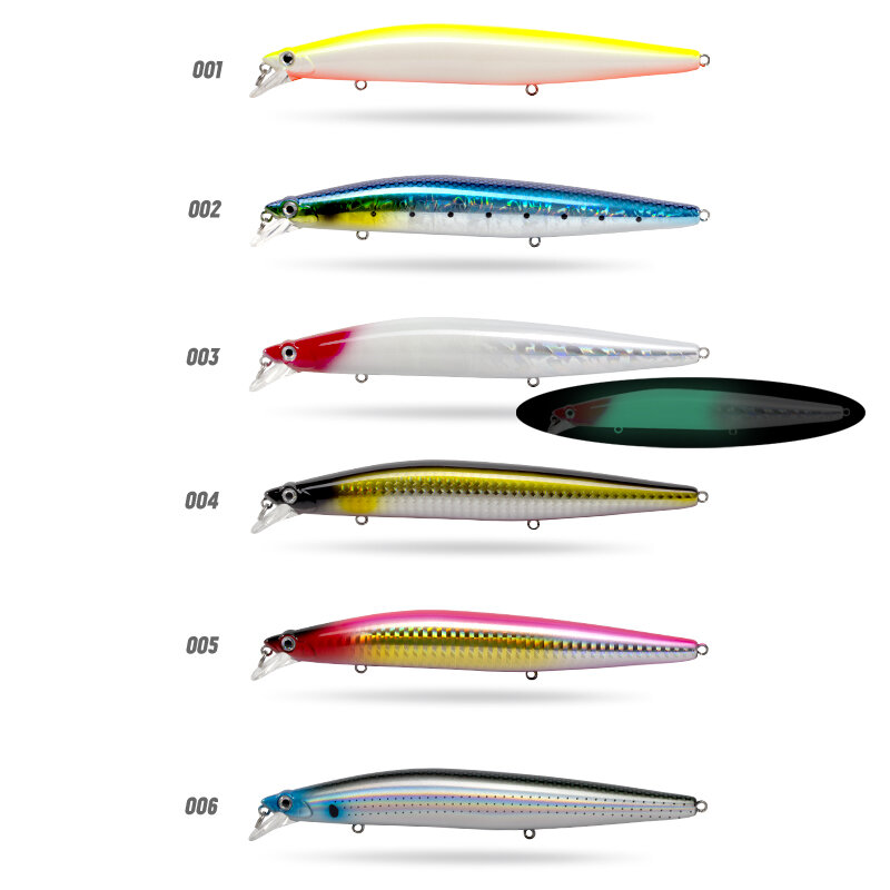 D1 XM-140N Minnow Fishing Lure 145MM 23.5G Suspending Artificial Wobblers Swing Stroke Special Gravity System For Seabass DT5002