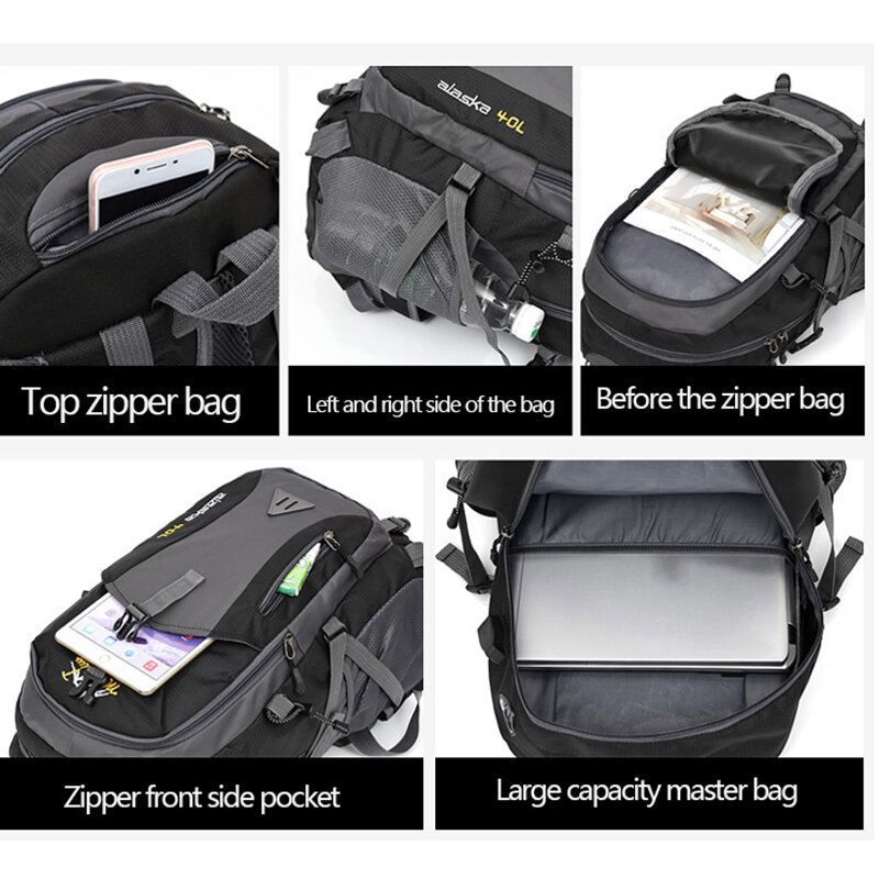 Водонепроницаемый дорожный рюкзак Weysfor для мужчин, Спортивная уличная сумка 40 л для альпинизма, походов, скалолазания, кемпинга