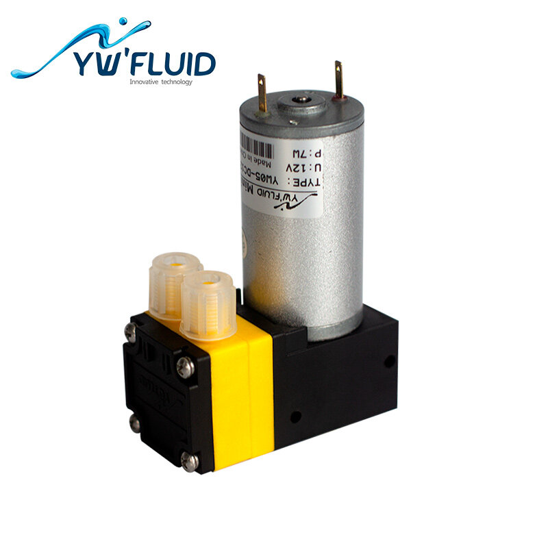 YWfluid 12V/24V Pompa Diafragma Mikro Kualitas Baik dengan Motor Dc Digunakan untuk Transmisi Cairan atau Pengisian Cairan