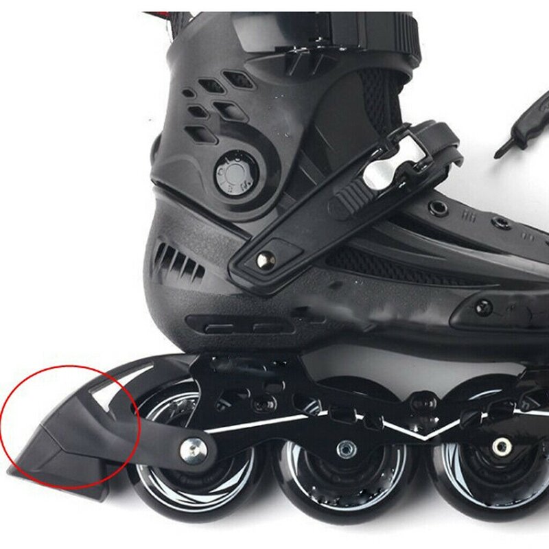 4 قطعة زلاجات دوارة الفرامل الكبار حذاء تزلج بعجلات الفرامل كتلة تزلج الفرامل سدادة اكسسوارات
