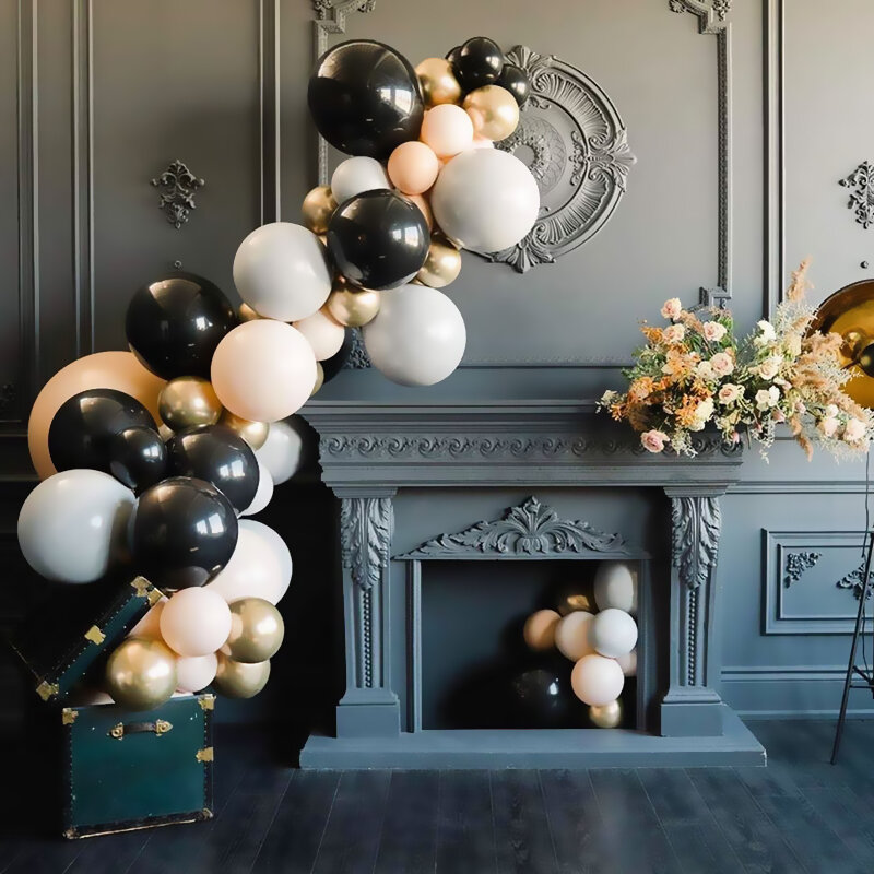 Balões do hélio para adultos, decorações para o partido de casamento, feliz aniversário, verde, Rosa, ouro, branco, preto, 5 ", 10", 12 ", 18"