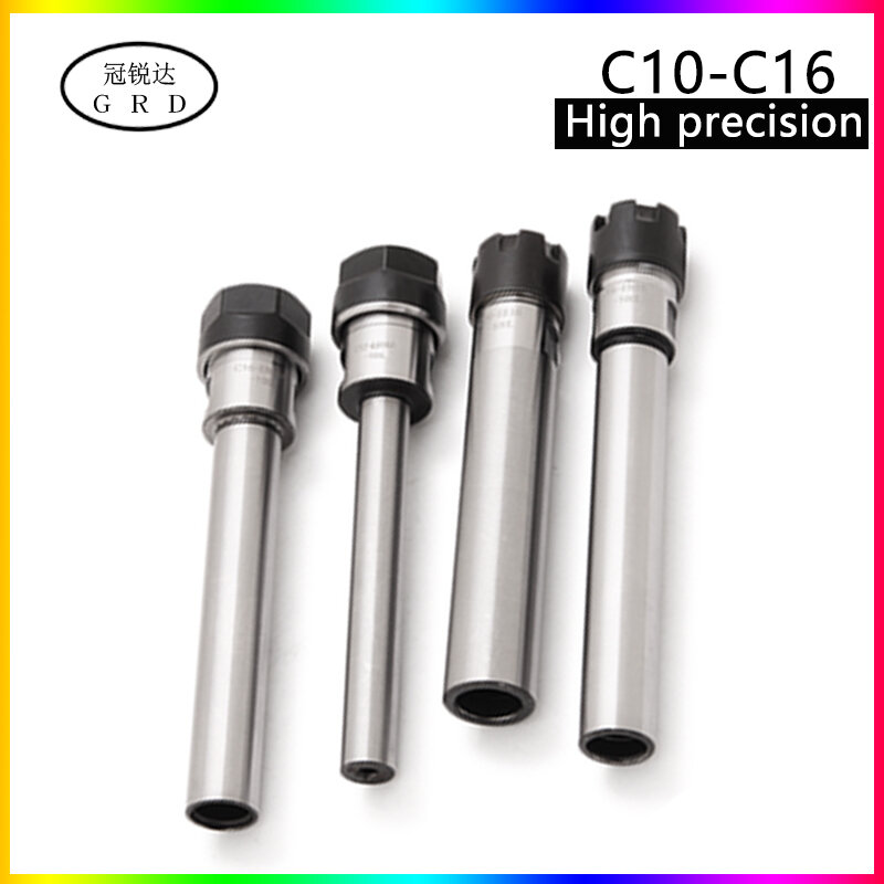 High precision 0.003 Straight Shank Extension Rod C10 C12 C16 ER8 ER11 ER16 ER Collet Chuck Tool holder For Lathe Milling Tool