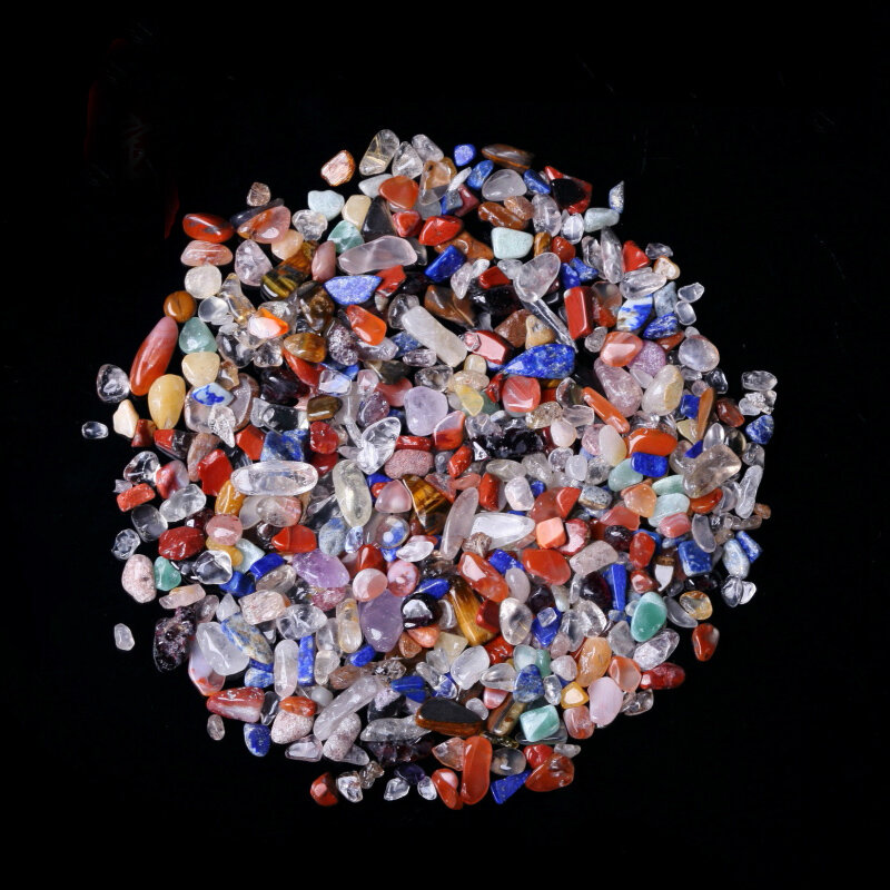 Образец природного камня, 50 г, 3 размера, смешанный кристалл кварца, камень, гравий, резервуар, Декор, натуральные камни и минералы