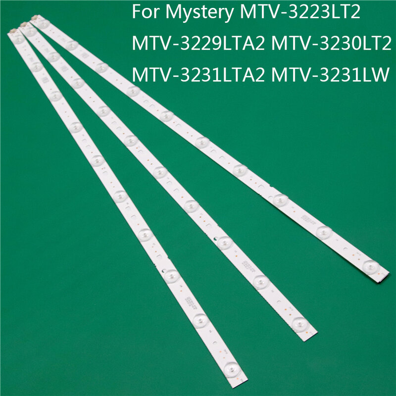 LED TV Illumination For MYSTERY MTV-3223LT2 MTV-3229LTA2 MTV-3230LT2 MTV-3231LTA2 MTV-3231LW LED Bar Backlight Strip Line Rulers