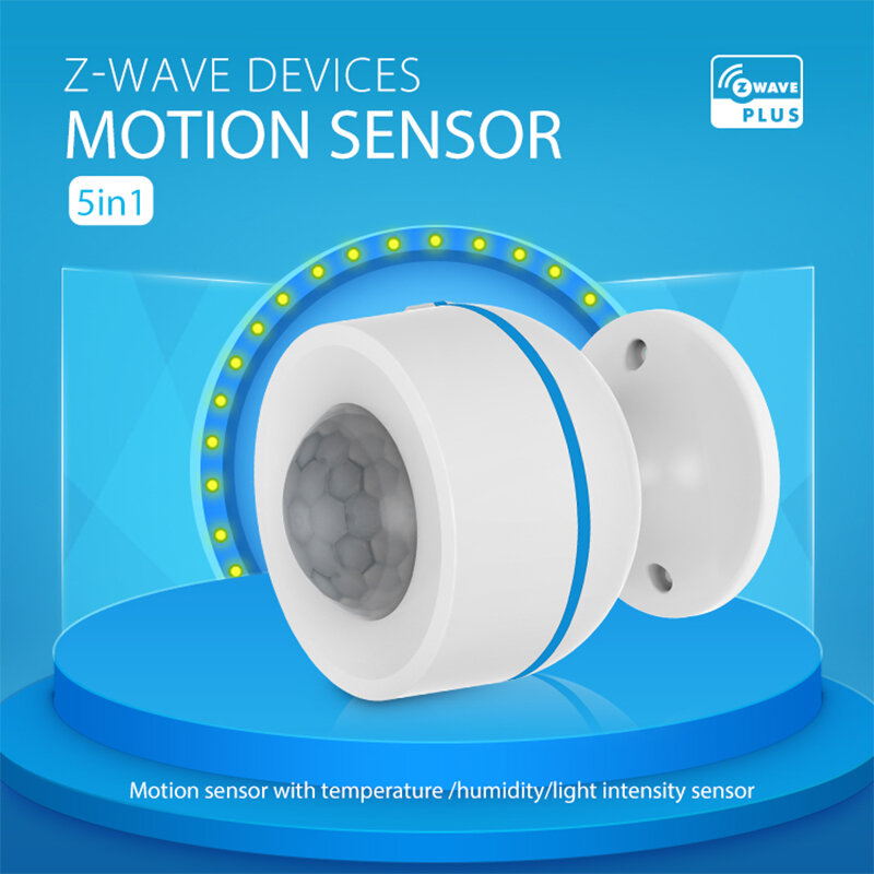 Nuovo rilevatore di movimento PIR serie Z Wave Plus 700 con sensore di luce di umidità della temperatura funziona con Smartthing,Vera