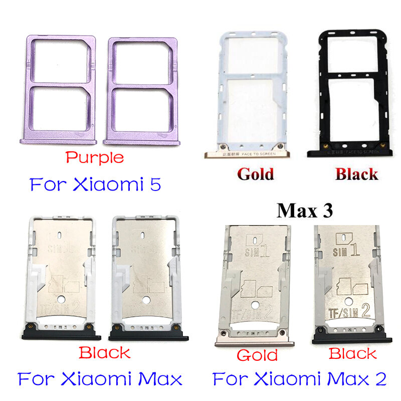 อุปกรณ์เสริมซิมการ์ดใหม่สำหรับ Xiaomi Mi MAX 2 3/สำหรับ F1 pocophone ถาดใส่ซิมการ์ดส่วนซ่อม