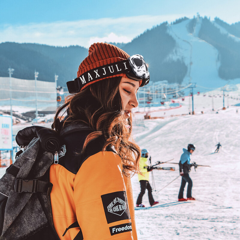 MAXJULI حملق غطاء ستوكات نظّارة واقية حامي ، مثالية ل الثلج تزلج نظارات حماية خدش الغبار 3000