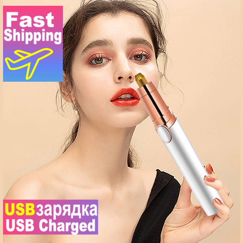 Neue Design Elektrische Augenbraue Trimmer Make-Up Schmerzlos Augenbraue Epilierer Mini Rasierer Rasierer Tragbare Gesichts Haar Remover für Frauen