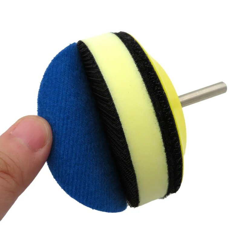 Tampon de polissage en mousse PU de densité moyenne, 2-6 pouces, pour disque de ponçage, support, crochet et boucle