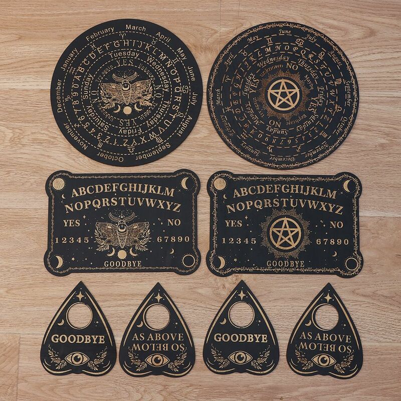 Estrelas padrão de sol pêndulo dowsing board conjunto para adivinhação placa mensagem carven placa de madeira metafísico altar parede sinal decoração