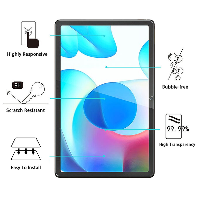Tempered Glass for Realme Pad 2021 Screen Protector RealmePad 10.4 inch OPPO Tablet Protective Film Guard Protection