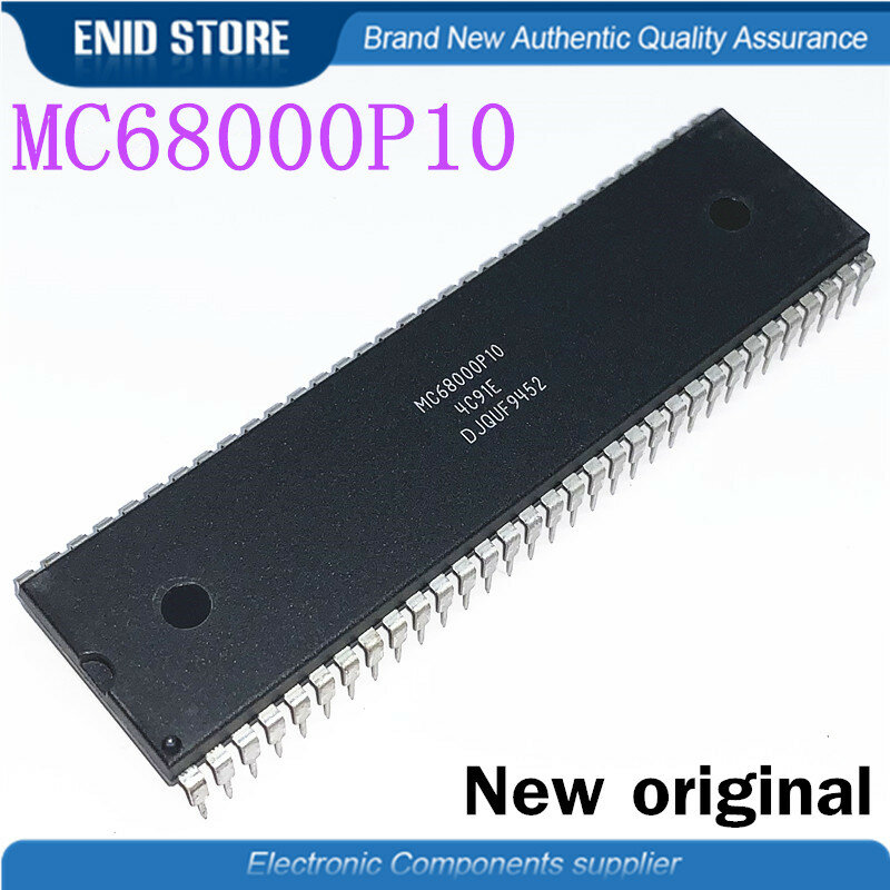 1 ชิ้น/ล็อต MC68000 DIP MC68000P8 MC68000P10 MC68000P12 MC68000P DIP64 32-BIT 10 MHz MICROPROCESSOR PDIP64 ใหม่เดิม
