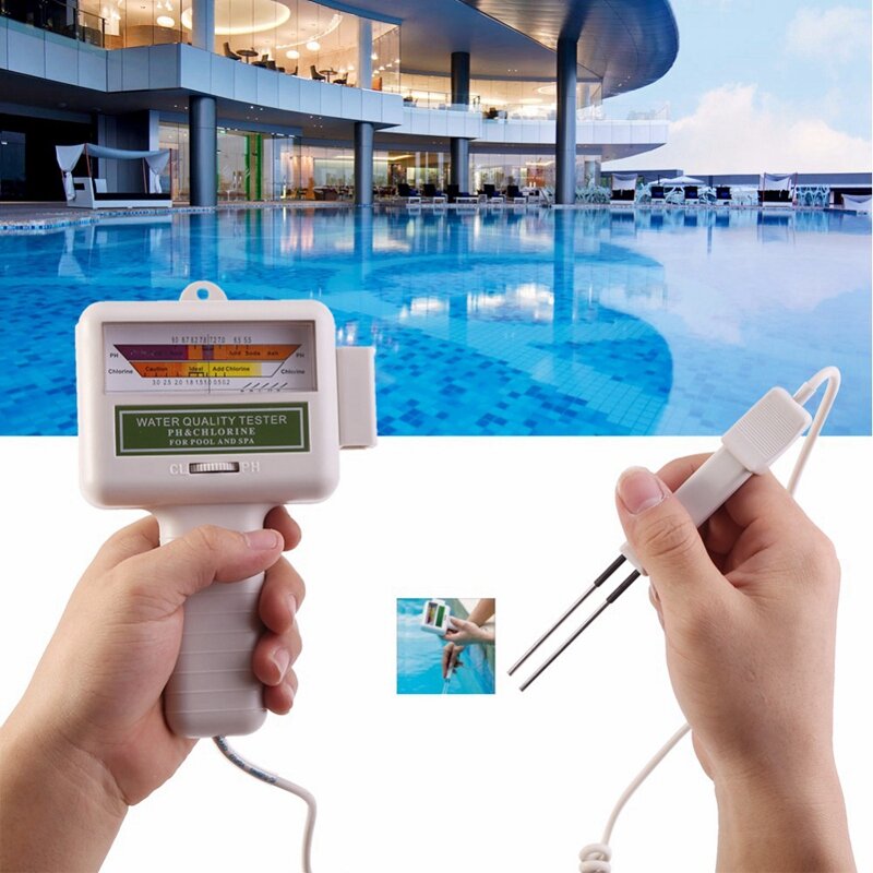 Wasser PH Chlor Tester Schwimmen Pool Qualität Spa Level Meter Analyse Messung Monitor Detektor Überprüfen Test Kit
