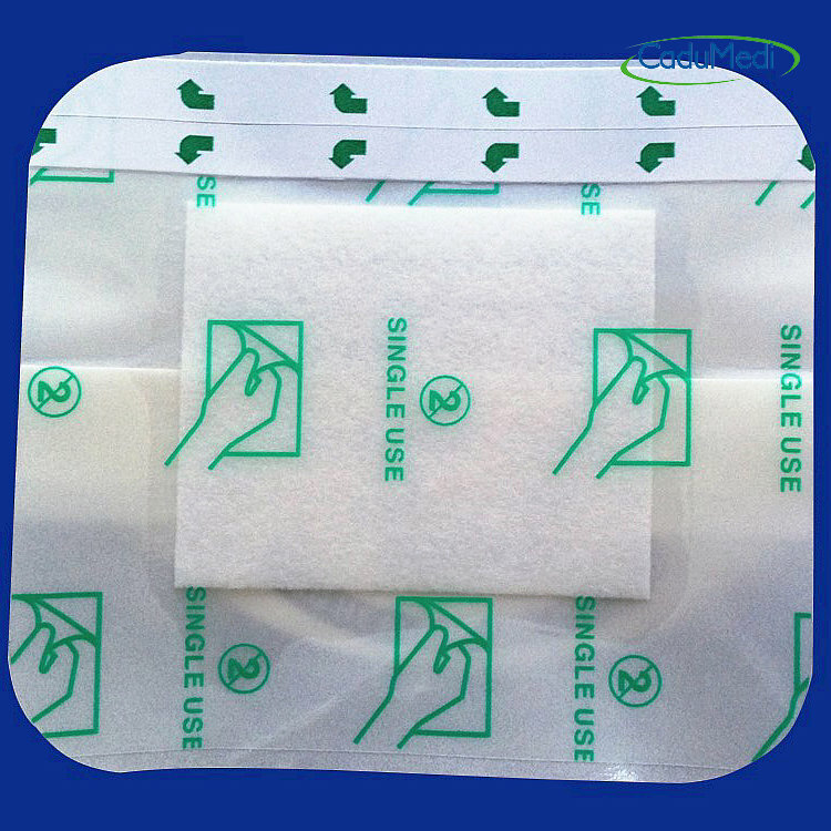 Impermeável PU Film Pad para ferida Cuidados de Cura, Auto-adesivo, PU Film, Ventilação, Sem Anti Alergia, Cotton Pad, Aire, 9x10cm, 1Pc