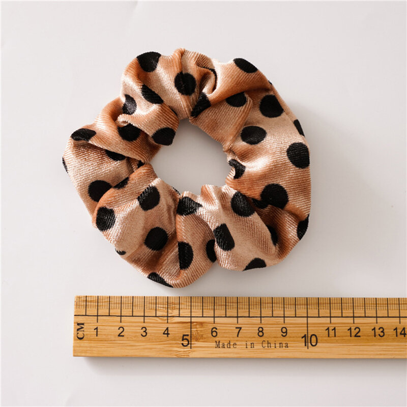 Mode Leopard Scrunchies Samt Haar Seil Koreanische Haar Krawatten für Frauen Pferdeschwanz Halter Süße Elastische Haar Band Haar Zubehör