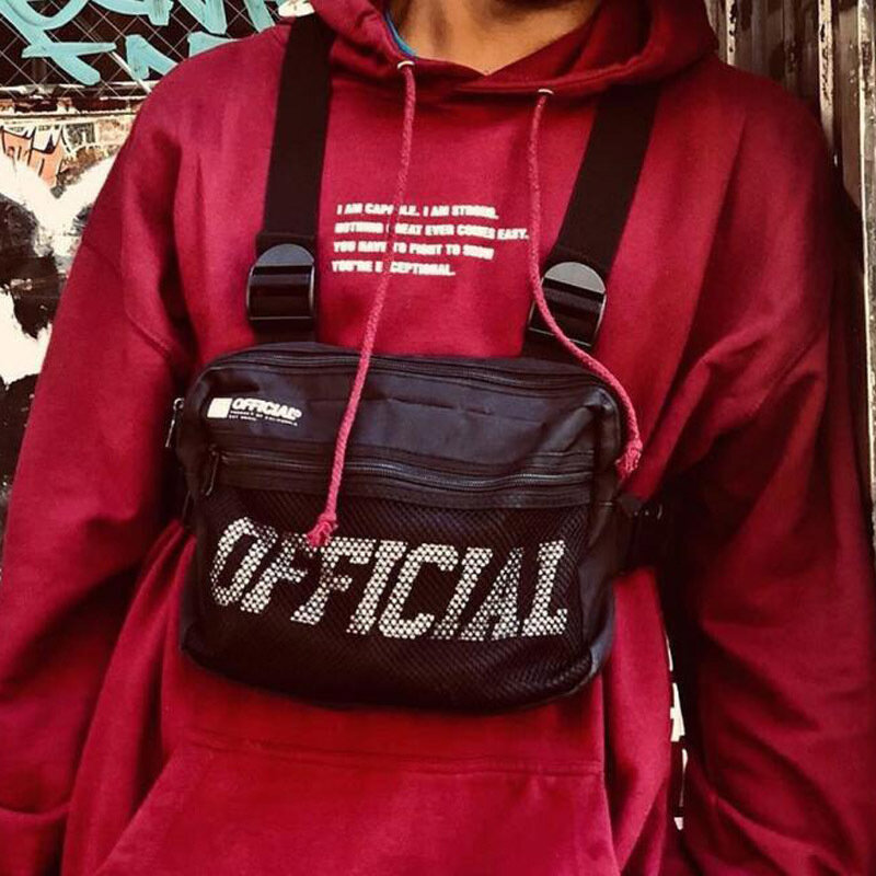 Уличная одежда, мужская сумка, тактический жилет в стиле хип-хоп, модель 2020 года, модная нагрудная жилетка, поясная сумка унисекс