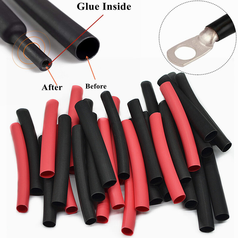 200/275/320PCS 3:1 Waterproof Heat Shrink Tube Kit Dual Wall Adhesive Lined Marine Insulated Electrical Wire Cable Sleeve Wrap