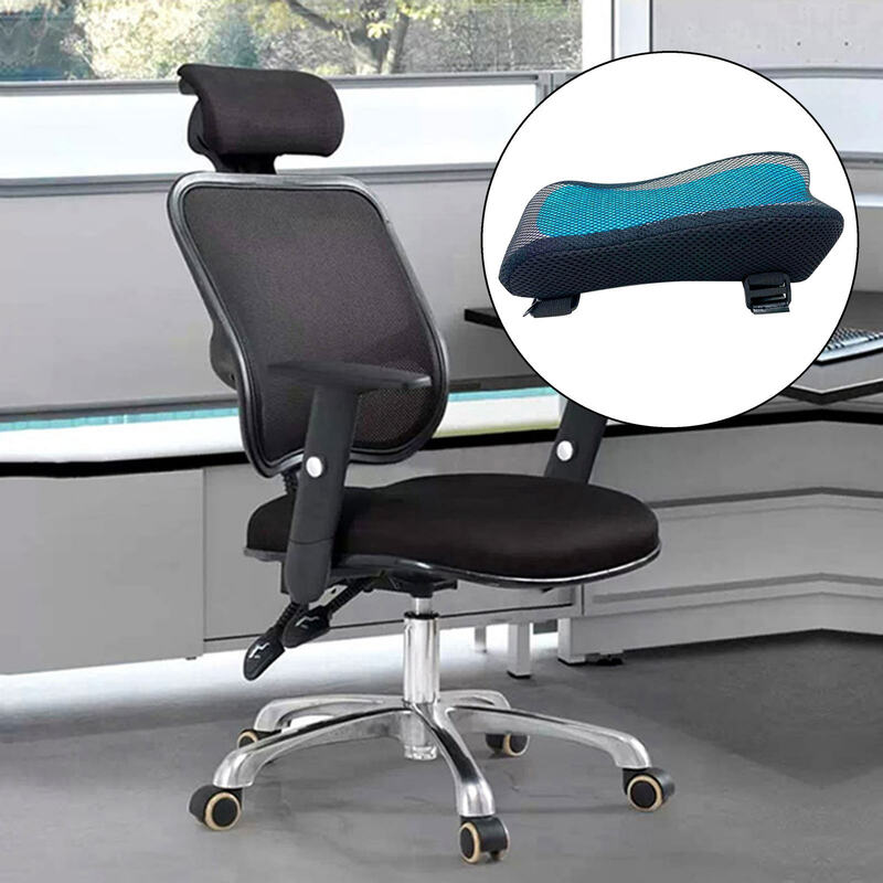 편안한 사무실 의자 팔걸이 패드, 폴리에스터 섬유 메모리 코튼, 두꺼운 팔꿈치 베개, 게임 의자