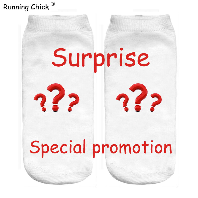 Running Chick Special Promotion Ankle Socks New Print Wholesale Dropship Polyester
