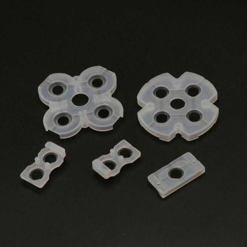 Pièces de réparation de boutons de déclenchement L1 R1 L2 R2 3D, capuchon de pouce en caoutchouc conducteur pour Dualshock 4 PS4 PRO Slim
