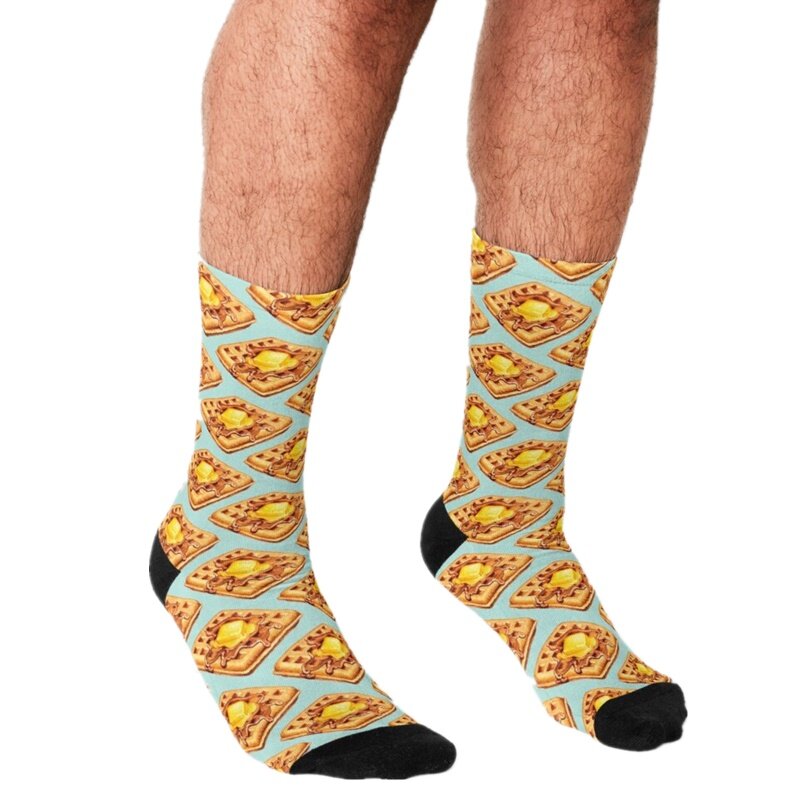 Engraçado meias masculinas westie desenhos animados padrão animal impresso hip hop homem feliz meias bonito meninos rua estilo louco meias para homem