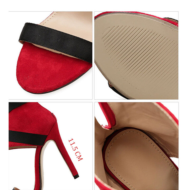 TEMOFON/туфли-лодочки с открытым носком на высоком каблуке; Пикантные женские туфли-лодочки; Цвет белый, черный, красный; Женские туфли-лодочки ...