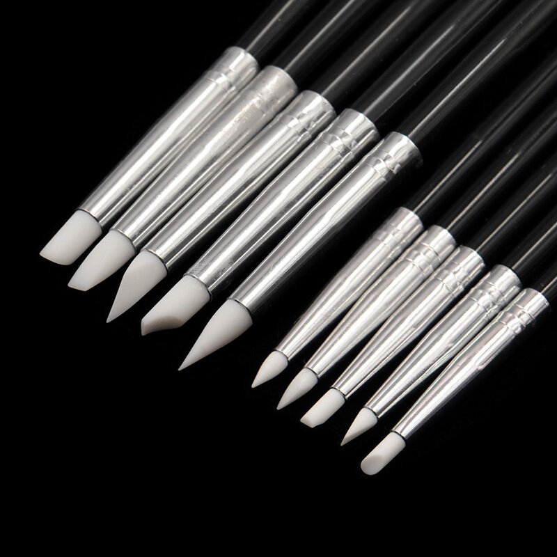 5 sztuk Dental silikonowe kształtowanie Pen dentysta narzędzia rzeźbiarskie do drążenia Composite Tip żywica szczoteczka do zębów M/S wybielanie zębów Instrument