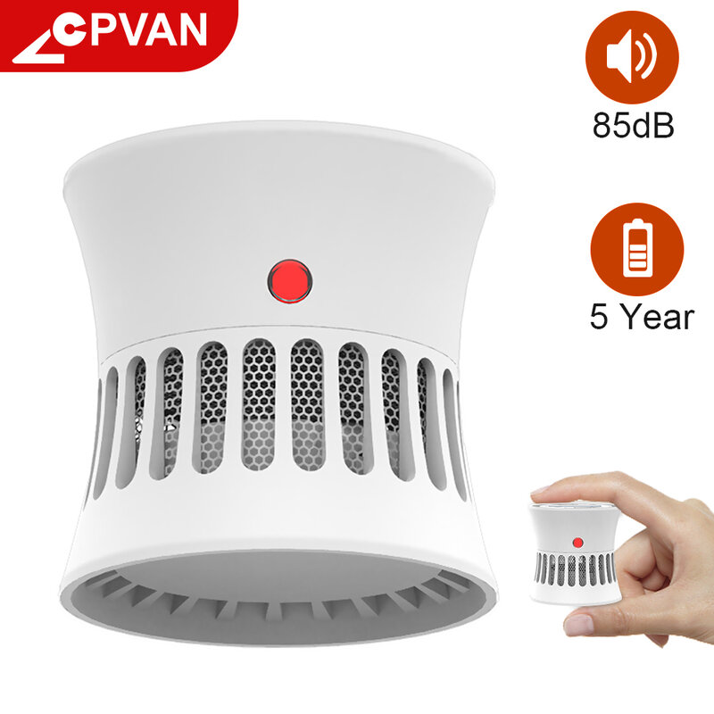 Cpvan-detector de humo en14604 para casa y oficina, combinación de alarma contra incendios con certificado CE, sensor de humo de seguridad
