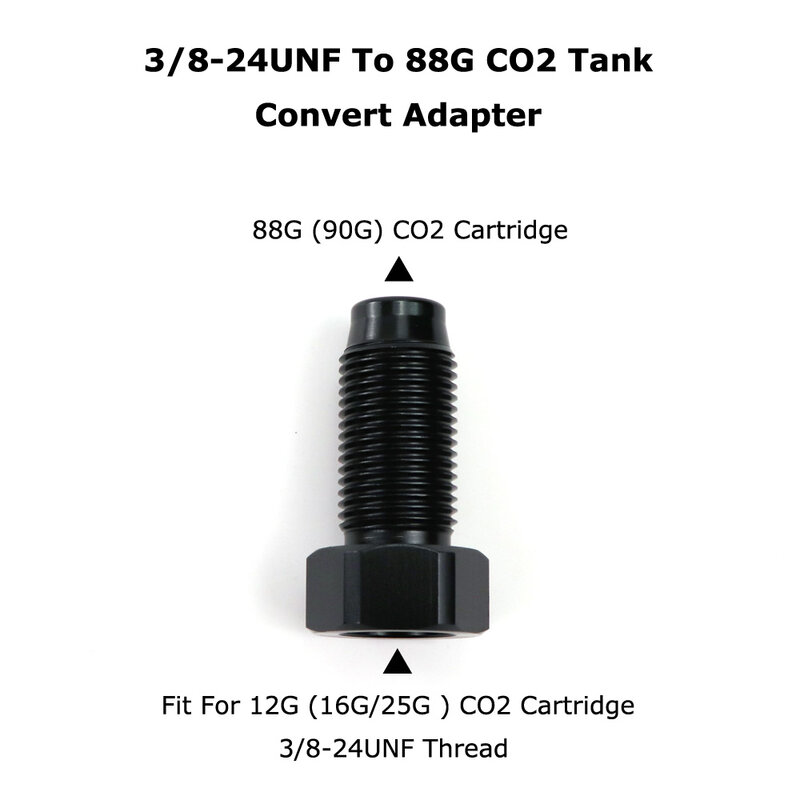 New Co2 Cartridge Cylinder to 88G (90G) CO2 Cartridge Thread Adapter SodaStream Cylinder Convert Adapter
