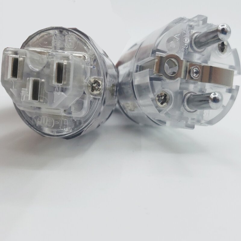 Zwei farbe 400 unterschrift high-end high fidelity audio power schnur UNS/EU reinem kupfer netzkabel p-029 / p-029e power stecker